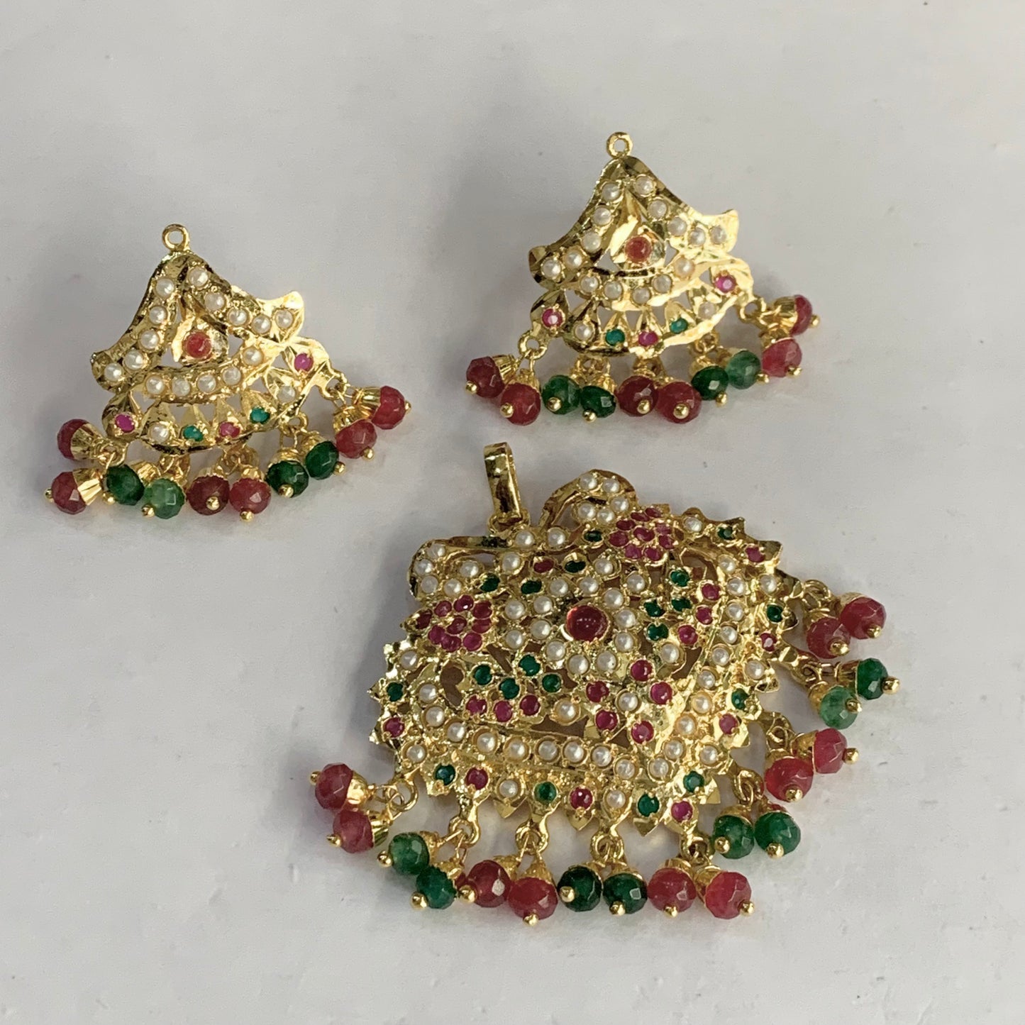Jadau pendant sets 457754567 - Vijay & Sons
