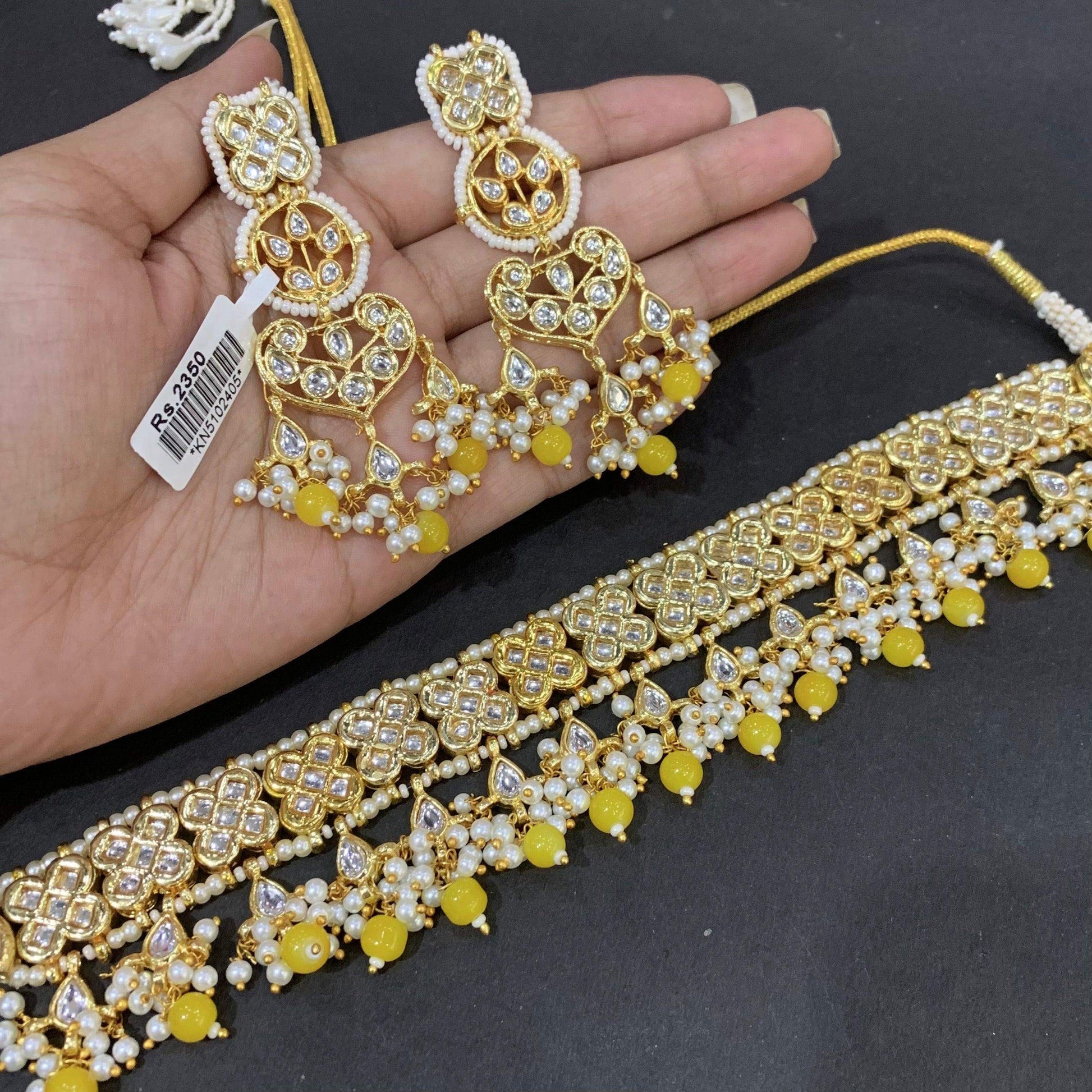 Kundan Necklace Set 3457765 - Vijay & Sons