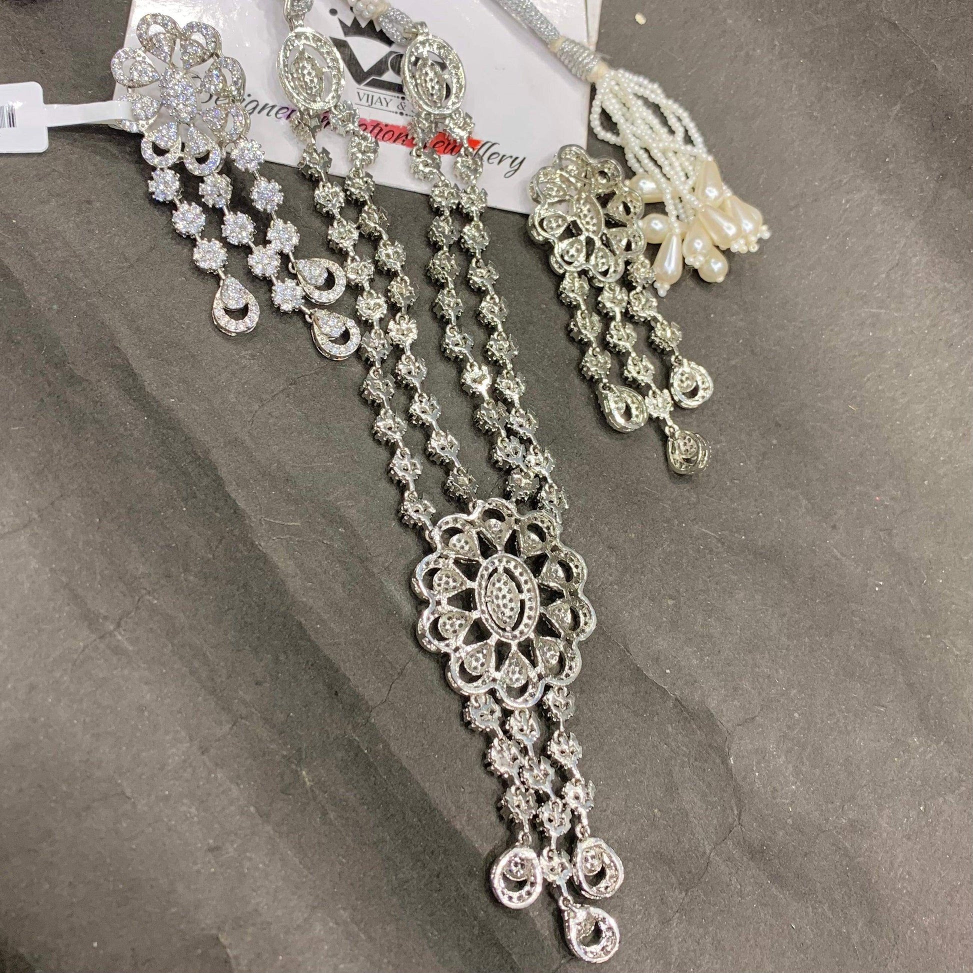 Diamond necklace sets ,0543 - Vijay & Sons