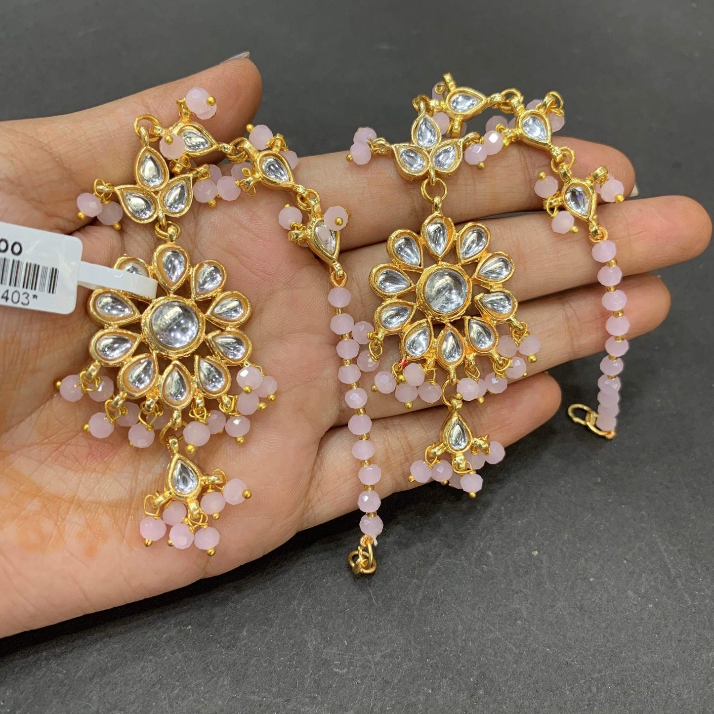 Kundan earrings 467656 - Vijay & Sons