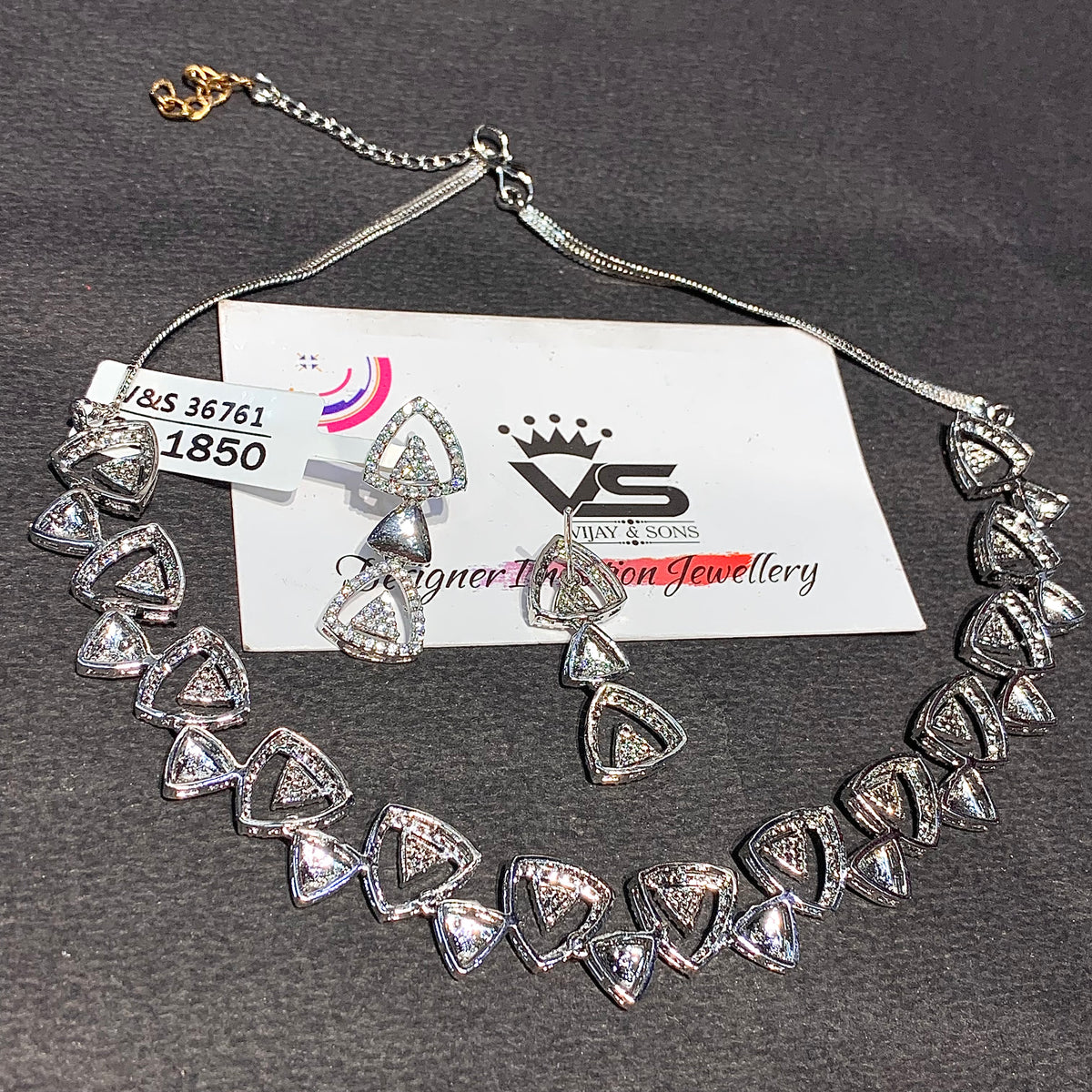 Zircon Necklace Set 73929