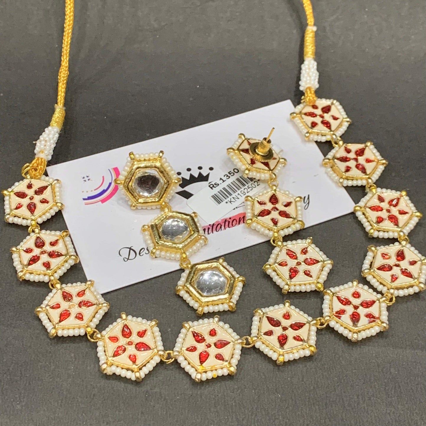 Kundan necklace set6267277 - Vijay & Sons