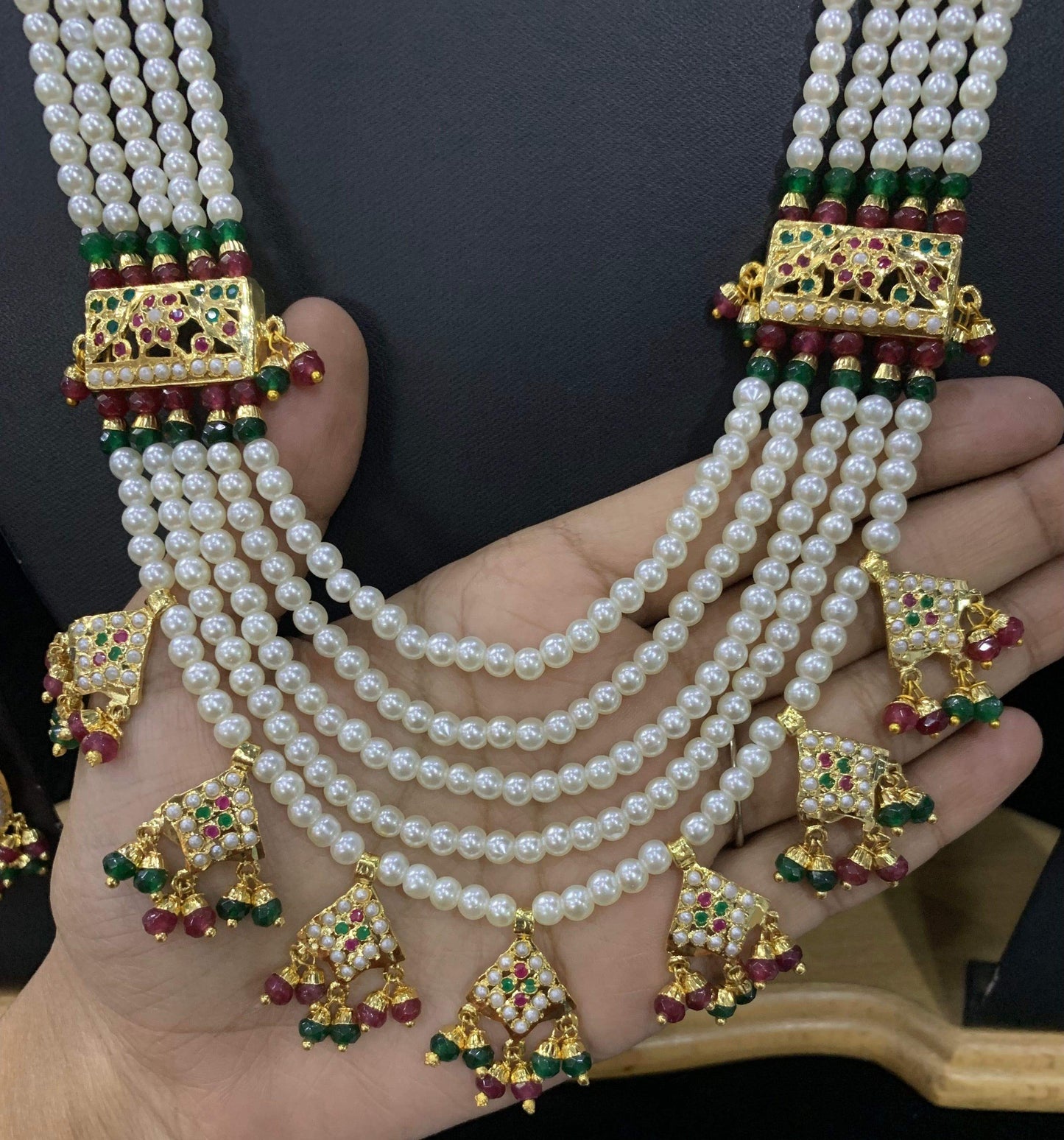 Jadau Rani haar 104819357 - Vijay & Sons