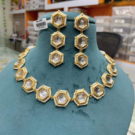 Kundan necklace set6267277 - Vijay & Sons