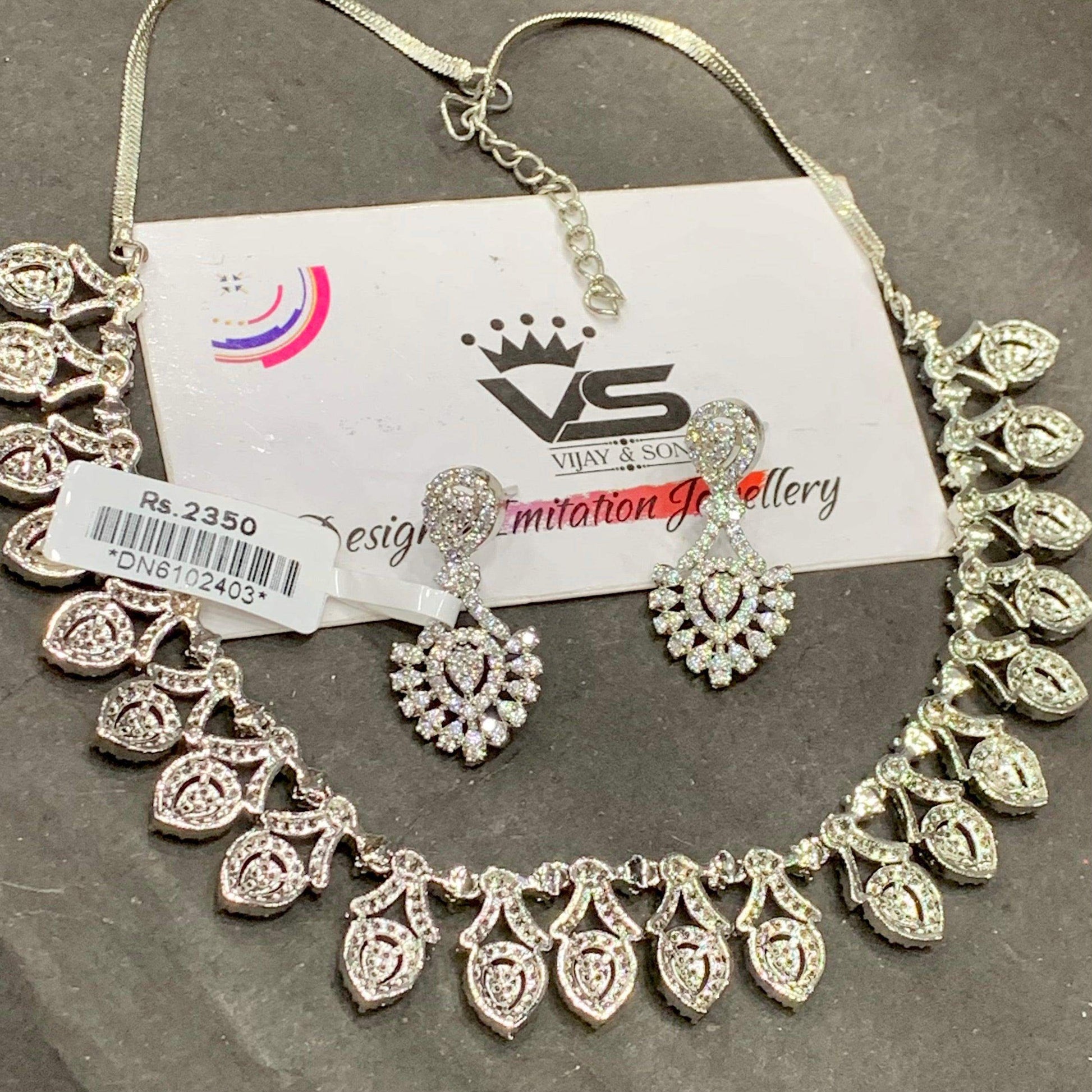 Zircon Necklace Sets 2466774 - Vijay & Sons