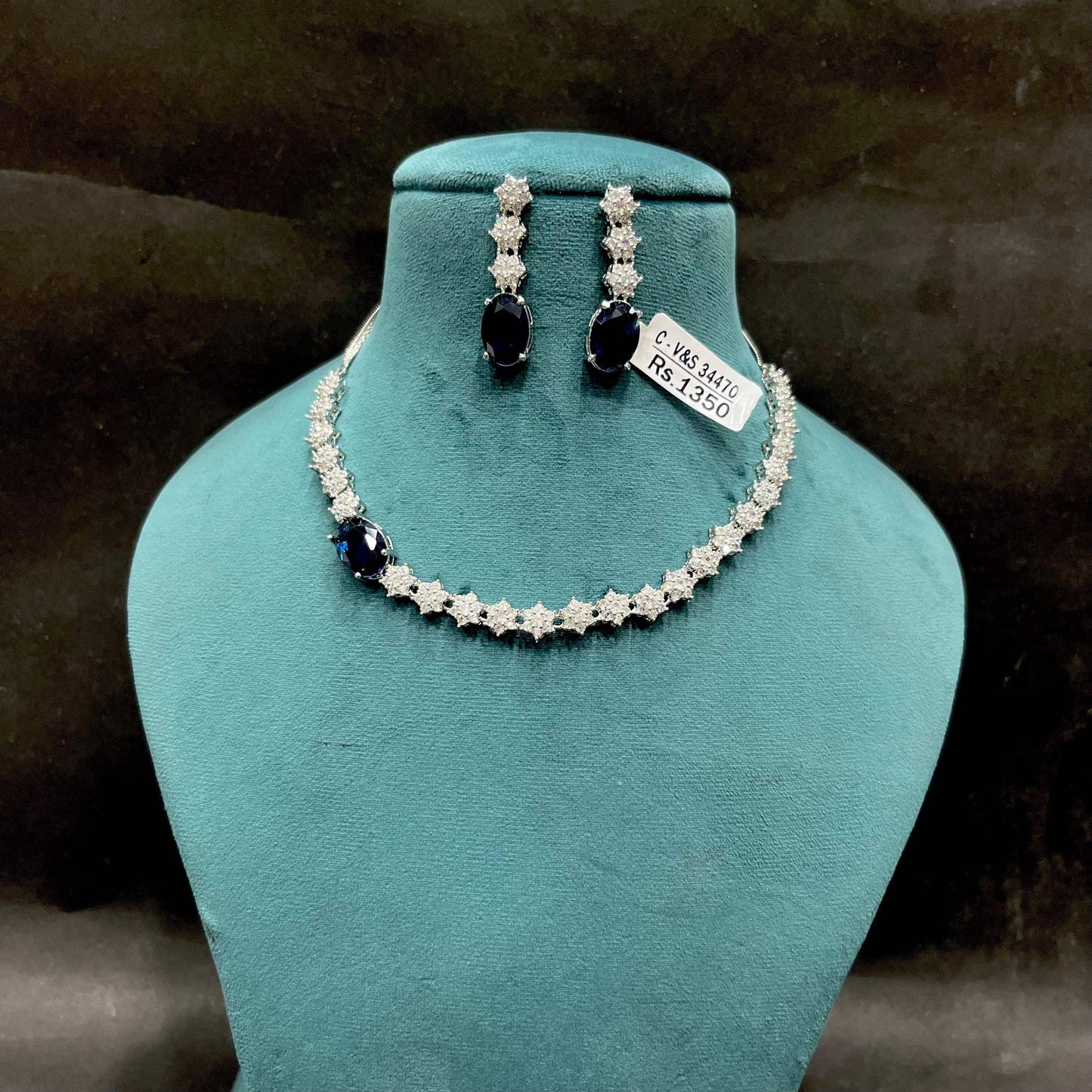 Diamond necklace sets 8965 - Vijay & Sons