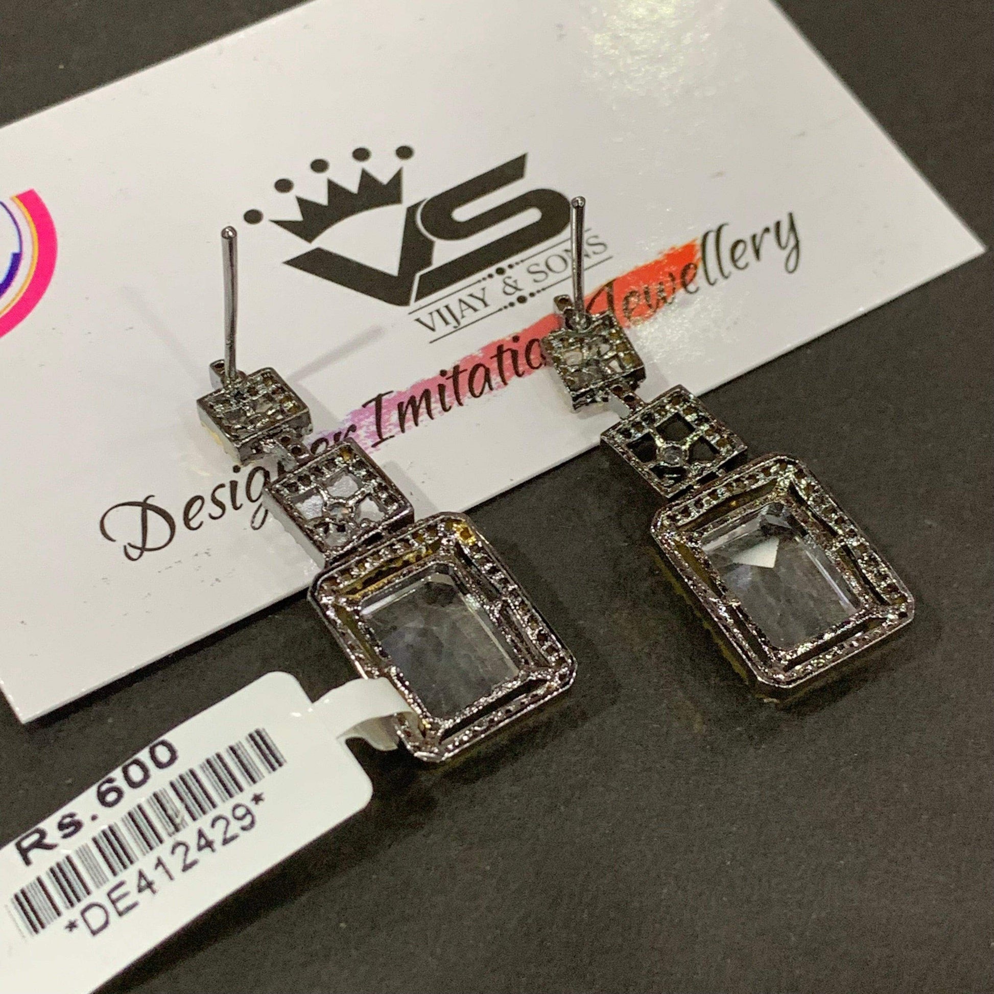 Zircon Earrings 466556 - Vijay & Sons