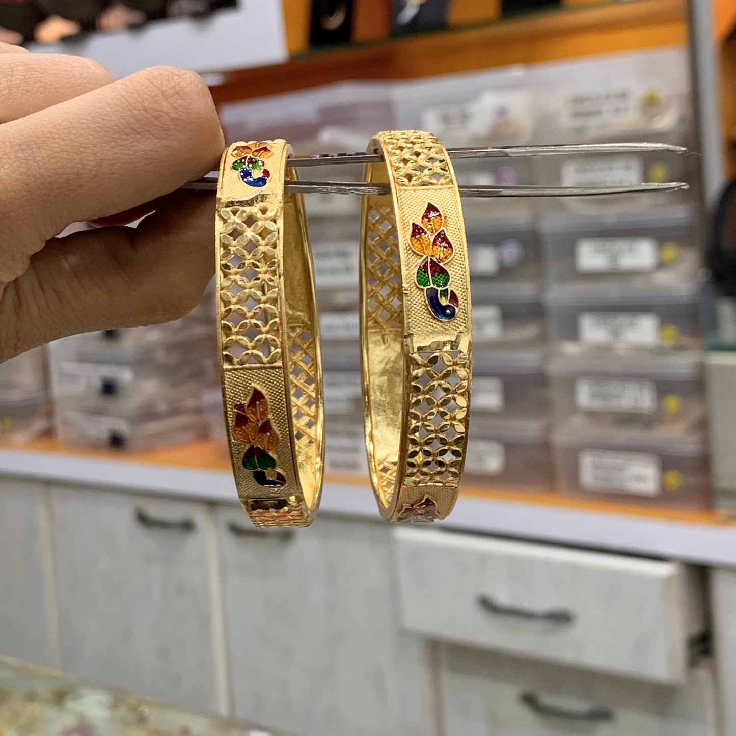 Gold Platted Bangles 466556