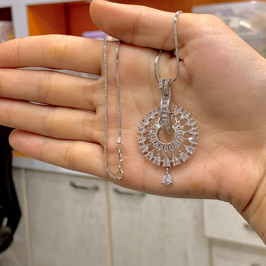 Zircon Pendant Sets 566333 - Vijay & Sons