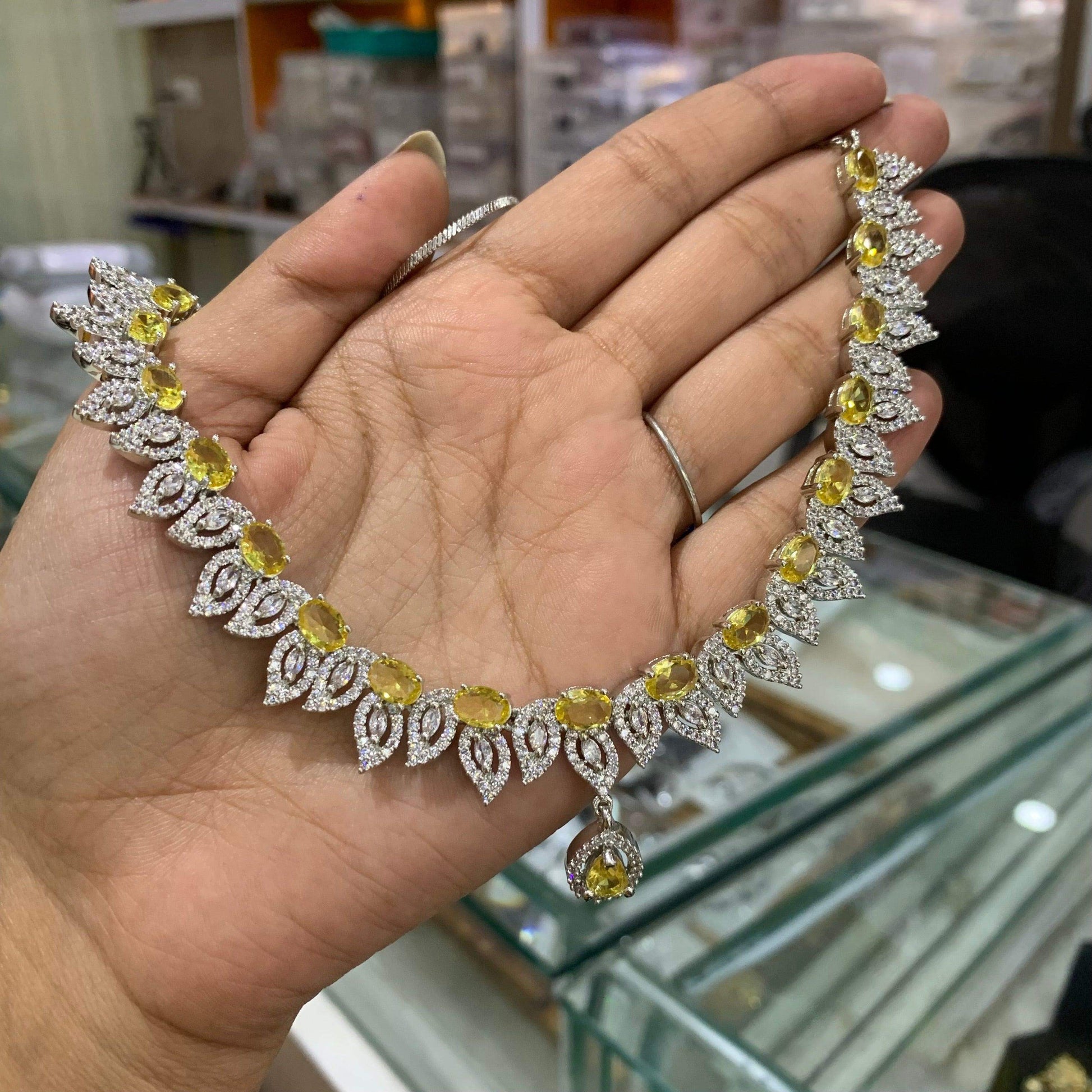 Zircon Necklace Set 4565478 - Vijay & Sons