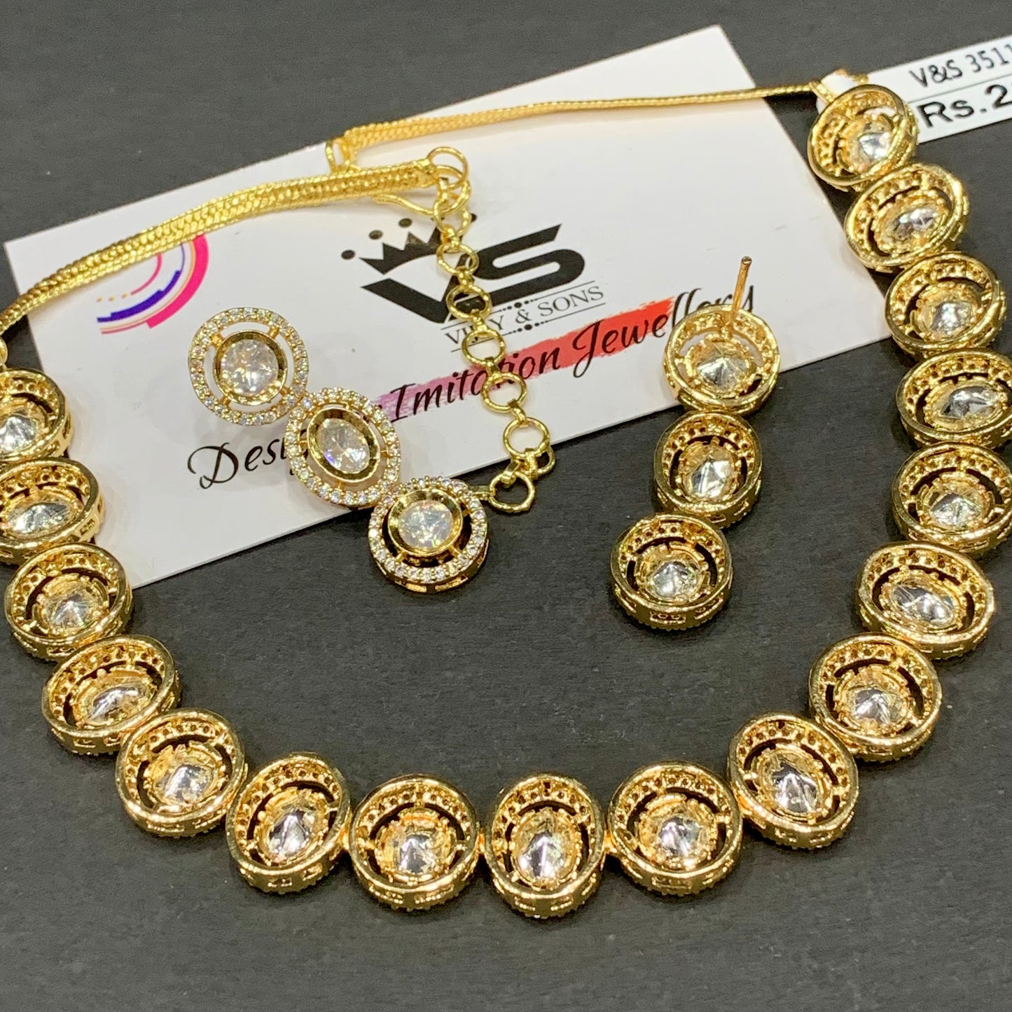 Kundan Necklace Set 283618