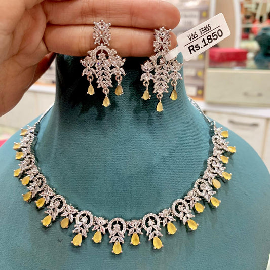 Zircon Necklace Set 3333433