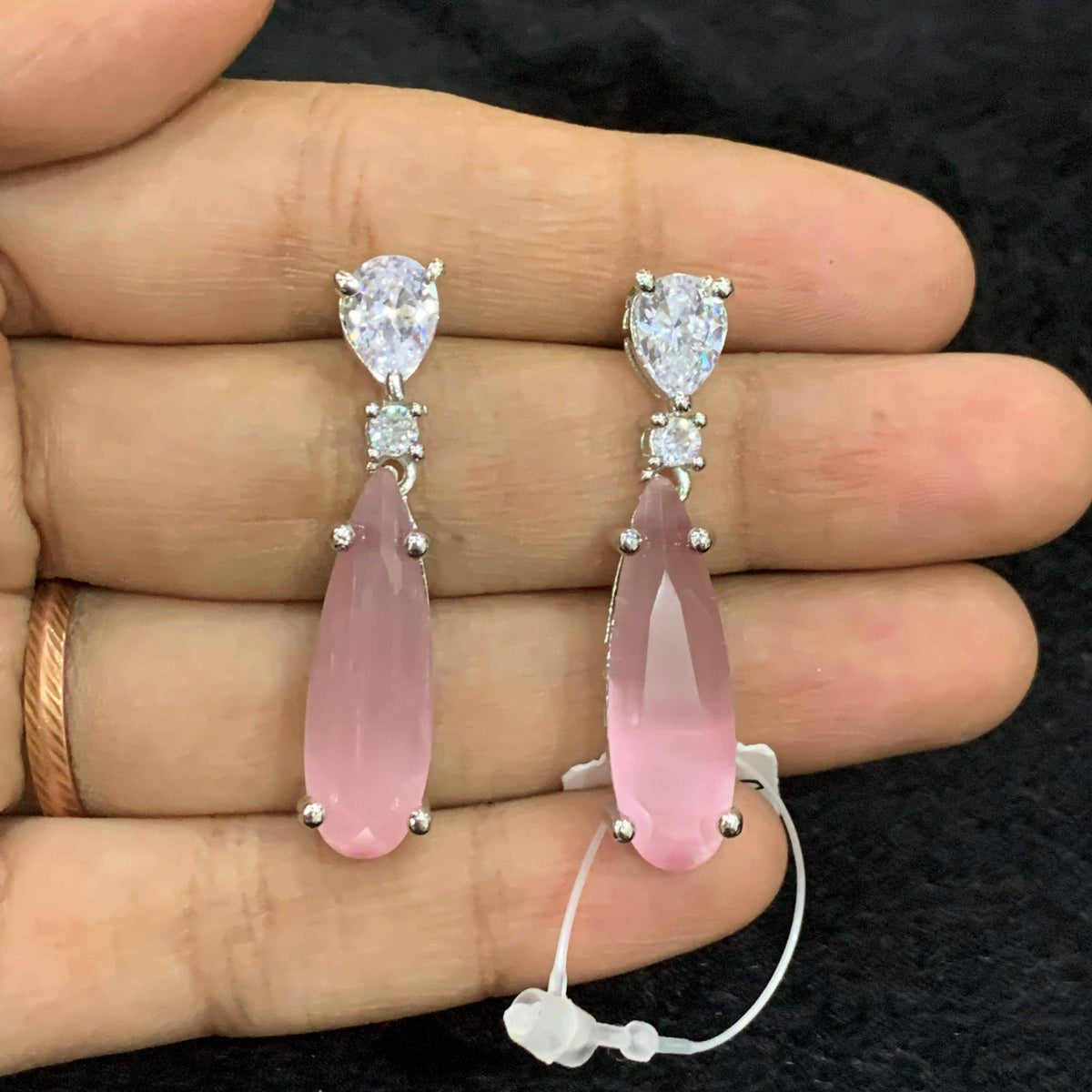 American Diamond Earrings 355688 - Vijay & Sons