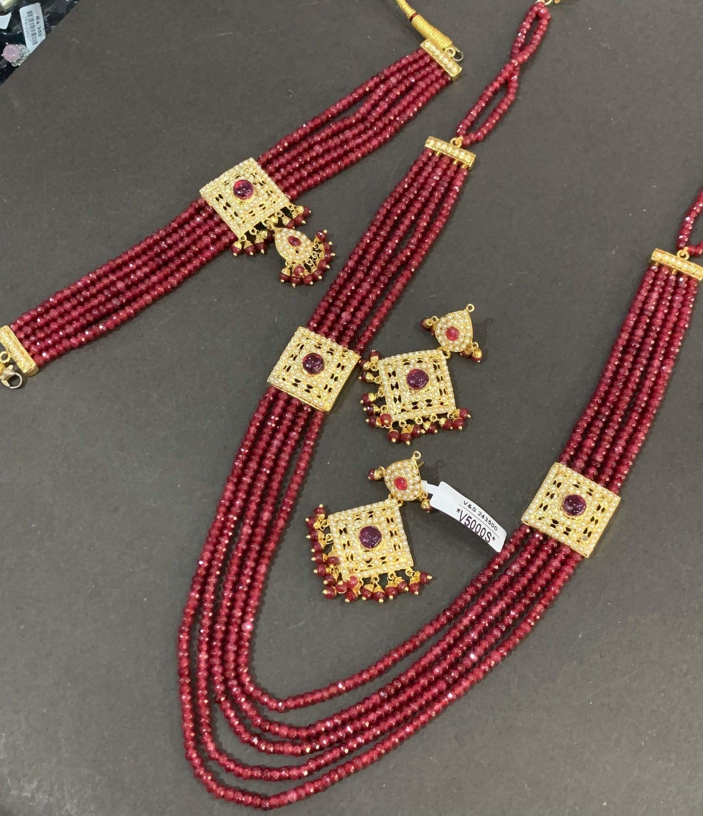 Jadau Rani haar 46556 - Vijay & Sons