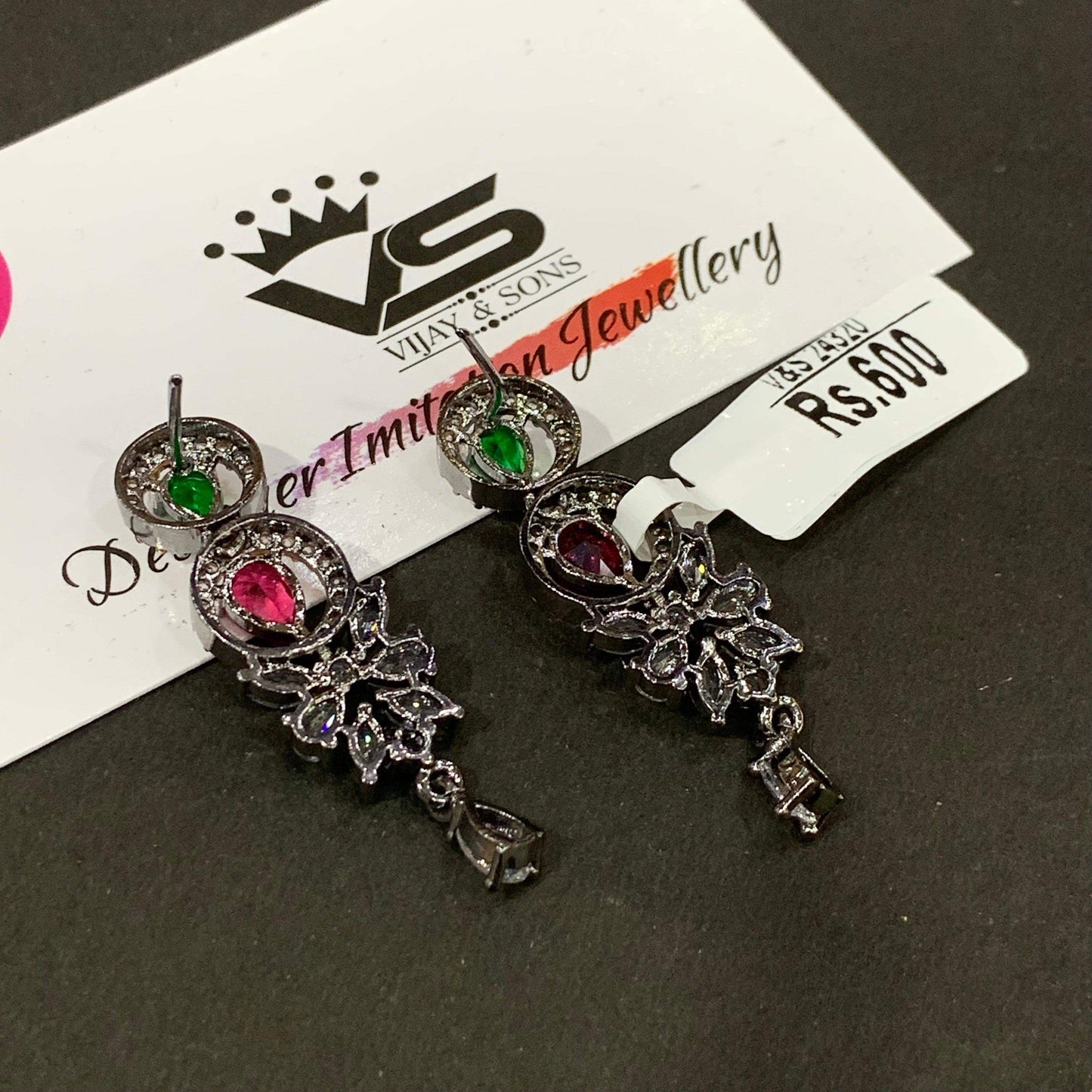 Zircon Earrings 478556 - Vijay & Sons