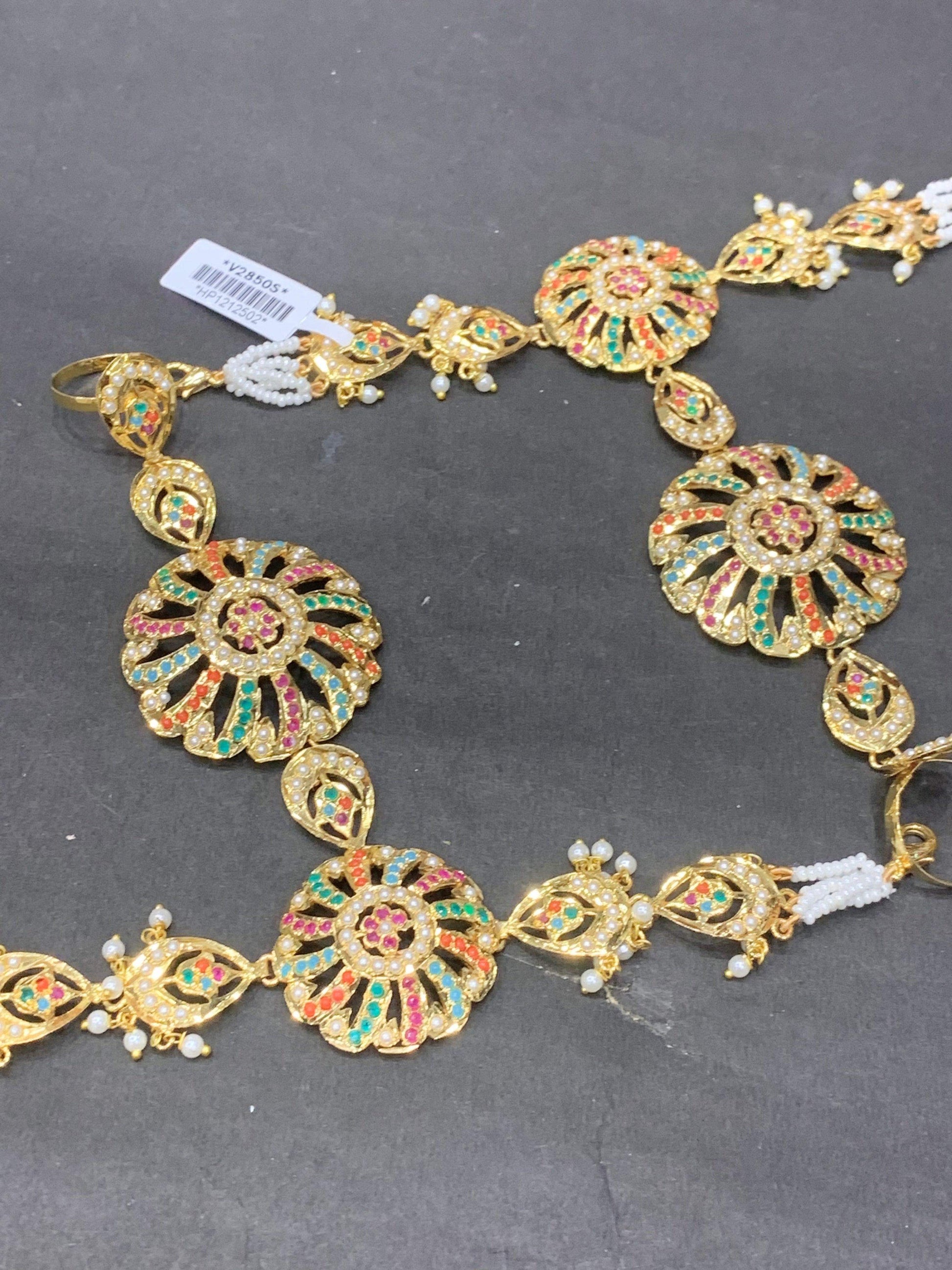 Jadau Ring adjustable size 2947134 - Vijay & Sons