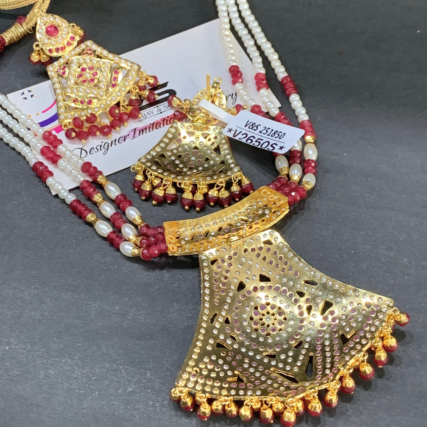 Jadau Necklace Sets 57896