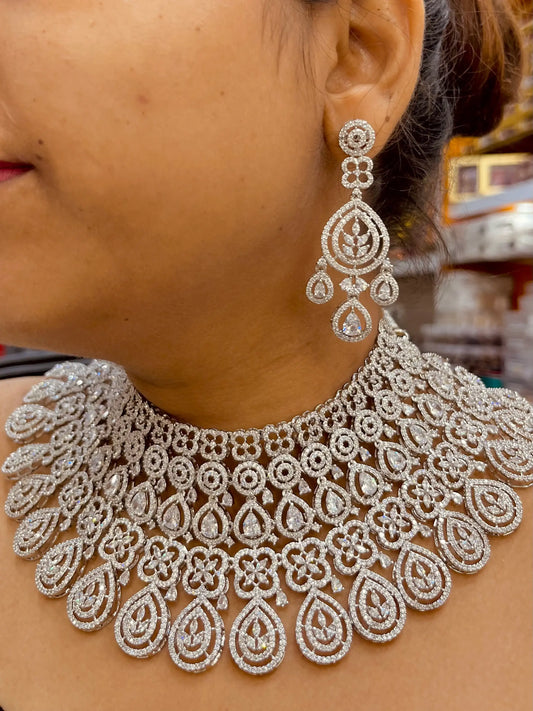 Diamond necklace 456496 - Vijay & Sons