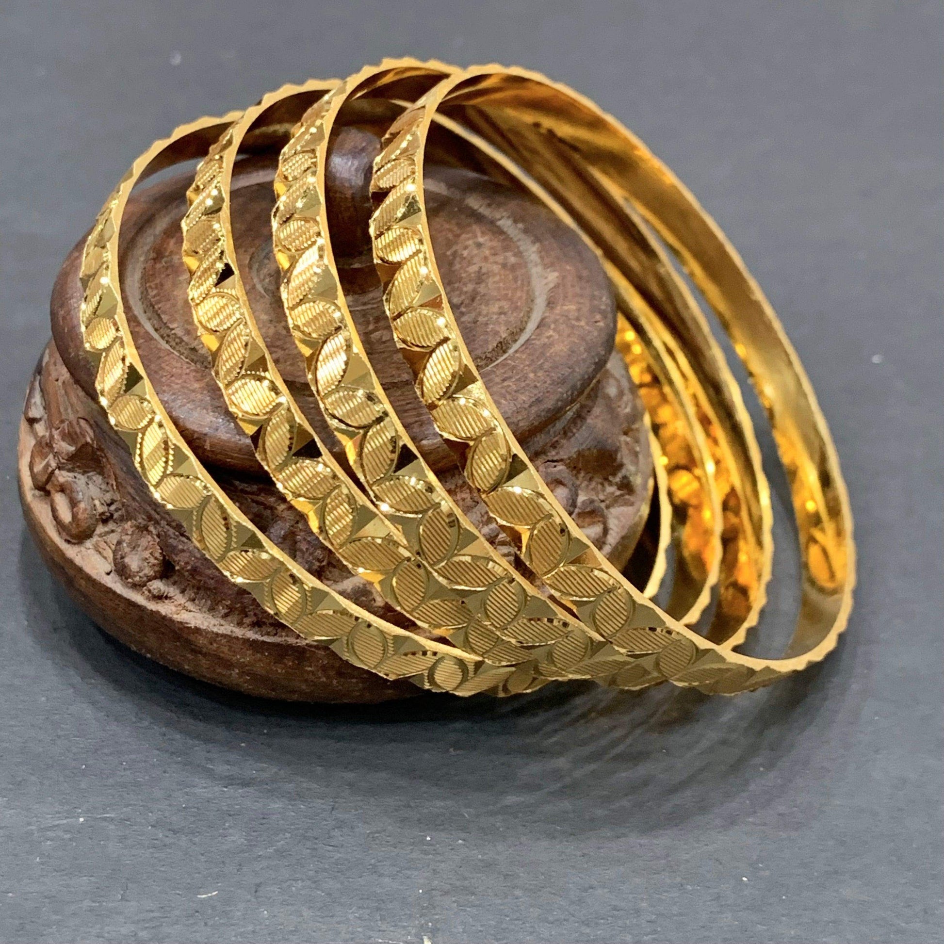 Gold Platted Bangles 576555 - Vijay & Sons