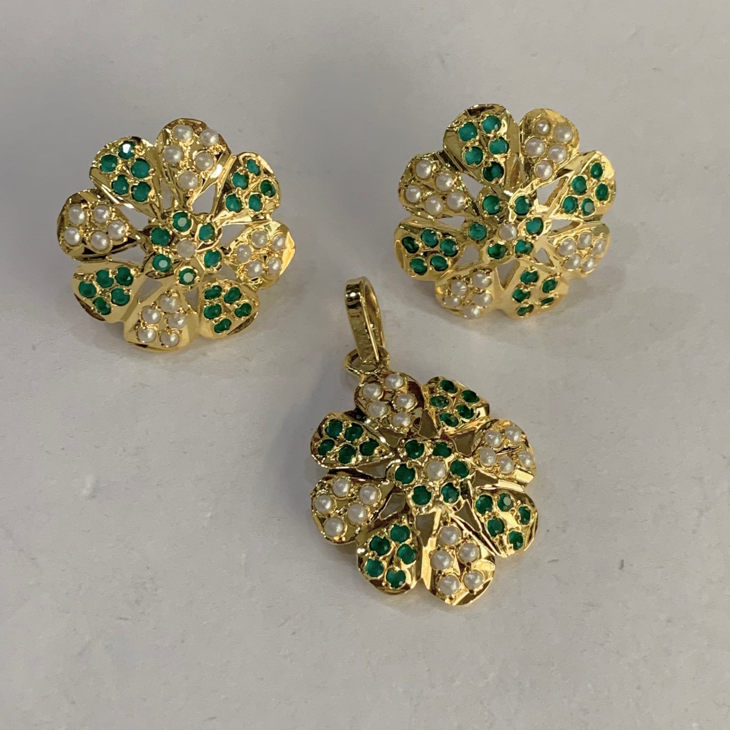 Jadau Pendant set 493729 - Vijay & Sons