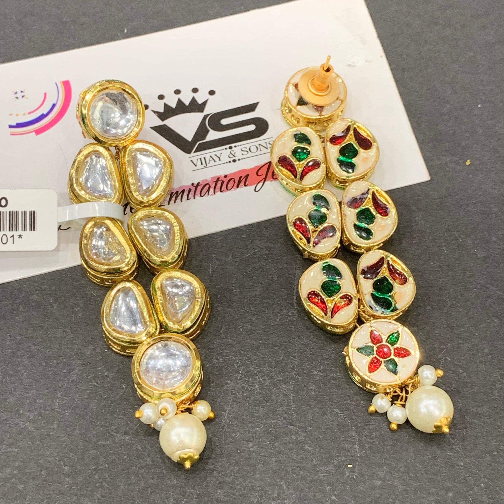 Kundan Earrings 6865445 - Vijay & Sons