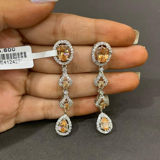 Zircon Earrings 466447 - Vijay & Sons