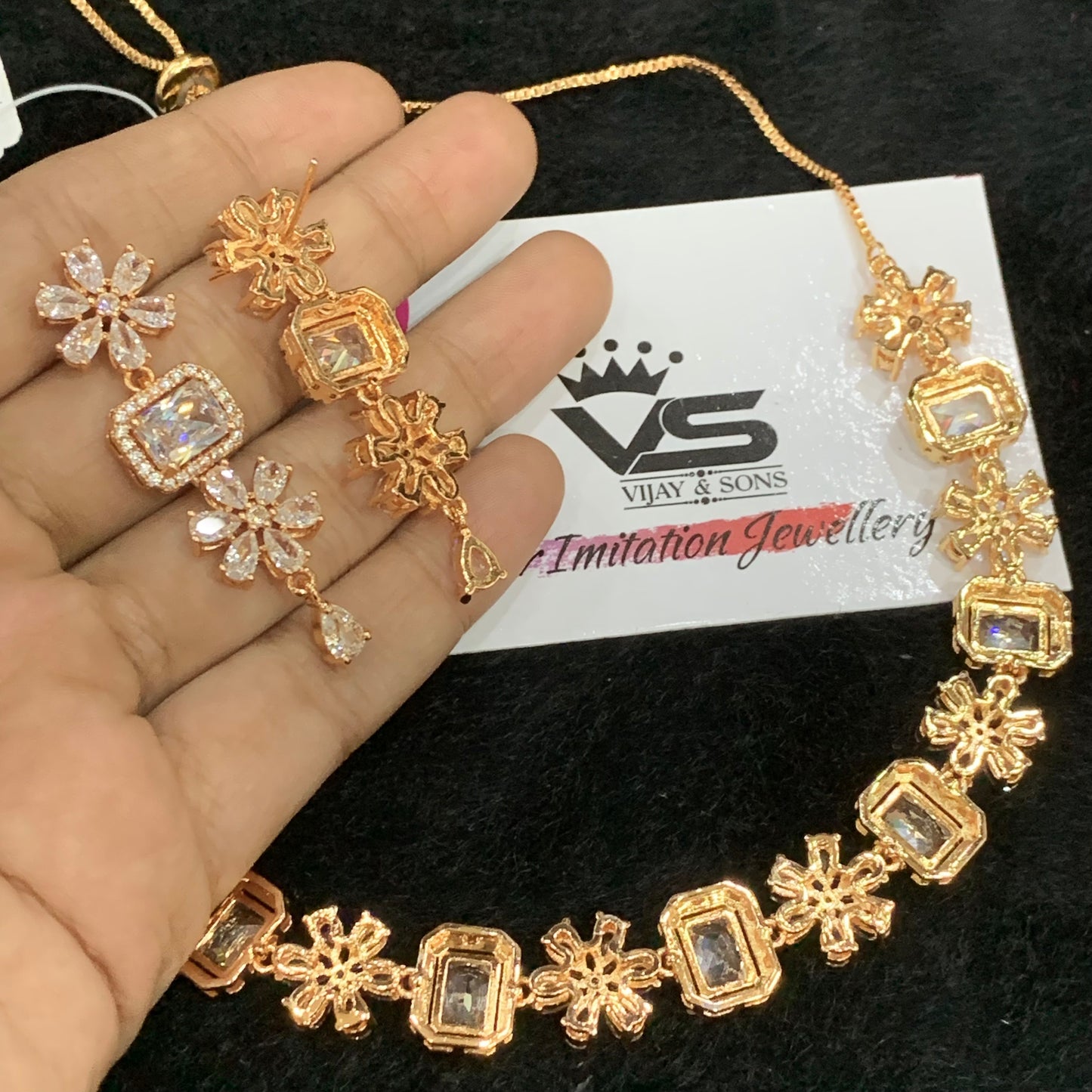 Zircon Necklace Set 12344