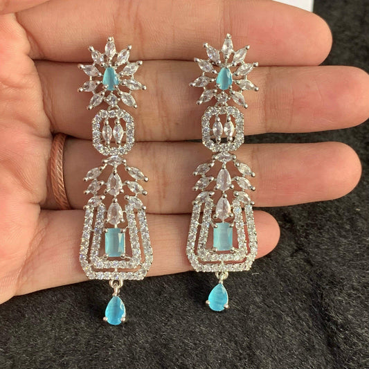 American diamond earrings 564356 - Vijay & Sons