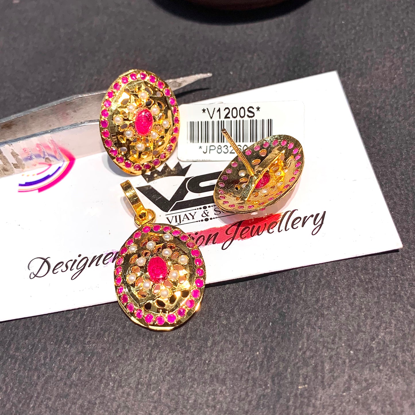Jadau Pendant Set 4578876