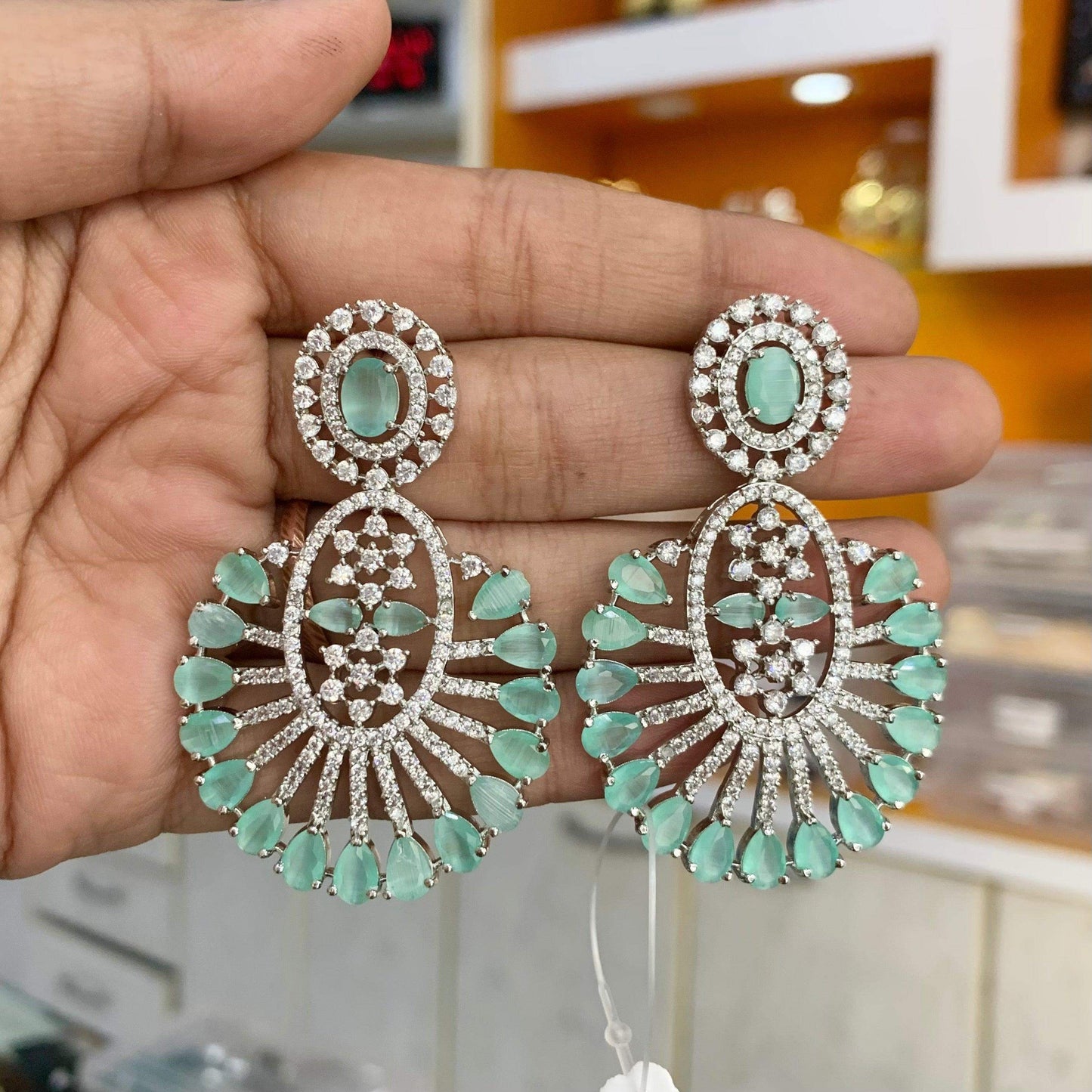 Diamond earrings 669725 - Vijay & Sons