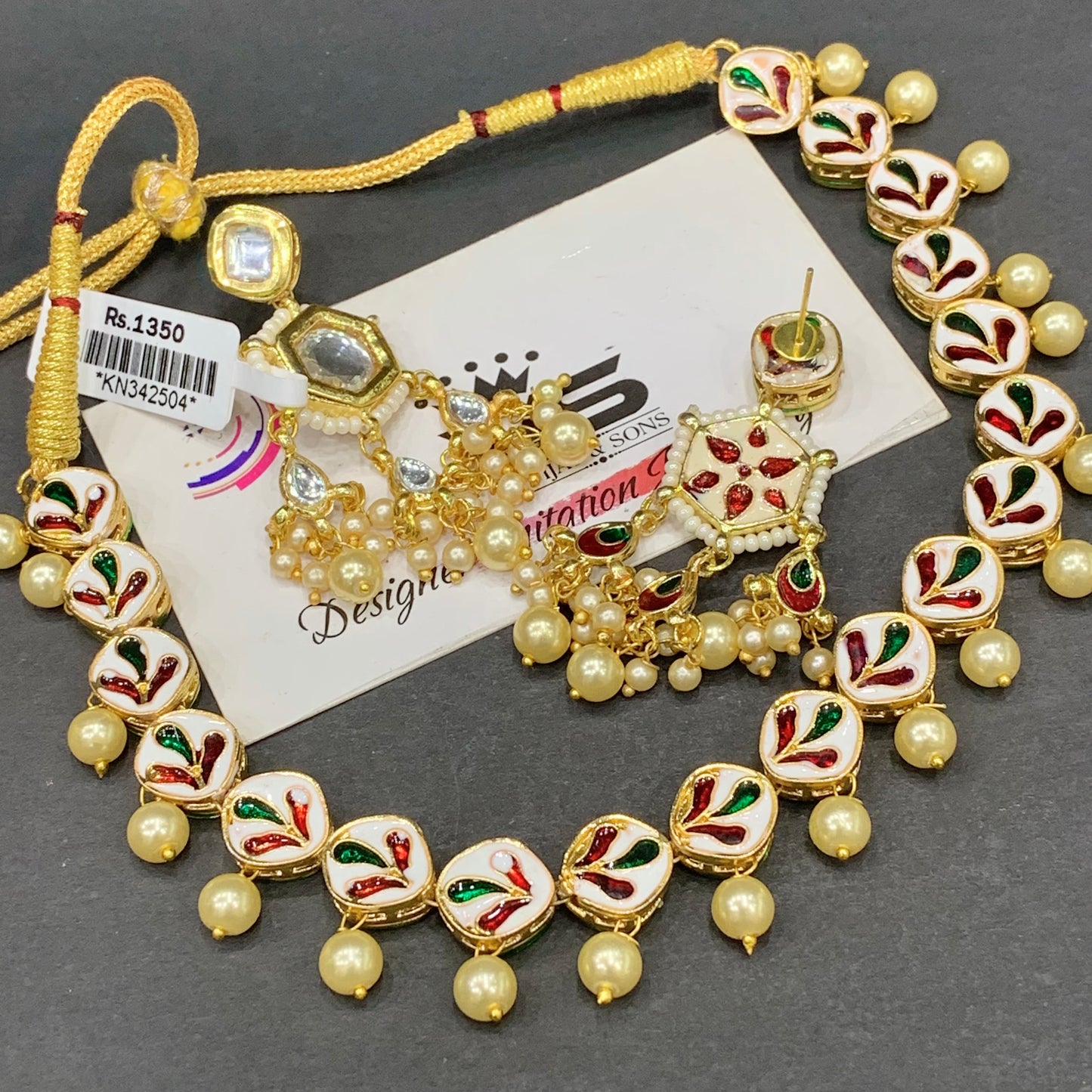Kundan necklace set