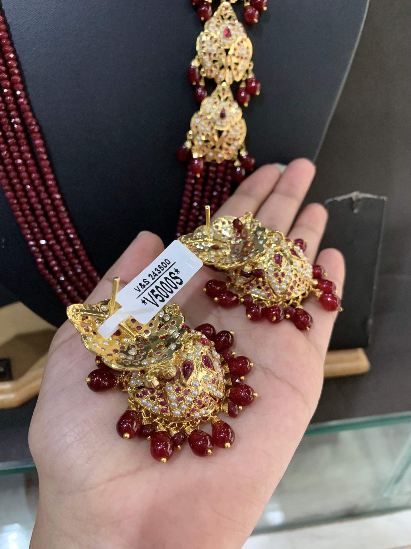 Jadau Rani Haar 244355 - Vijay & Sons