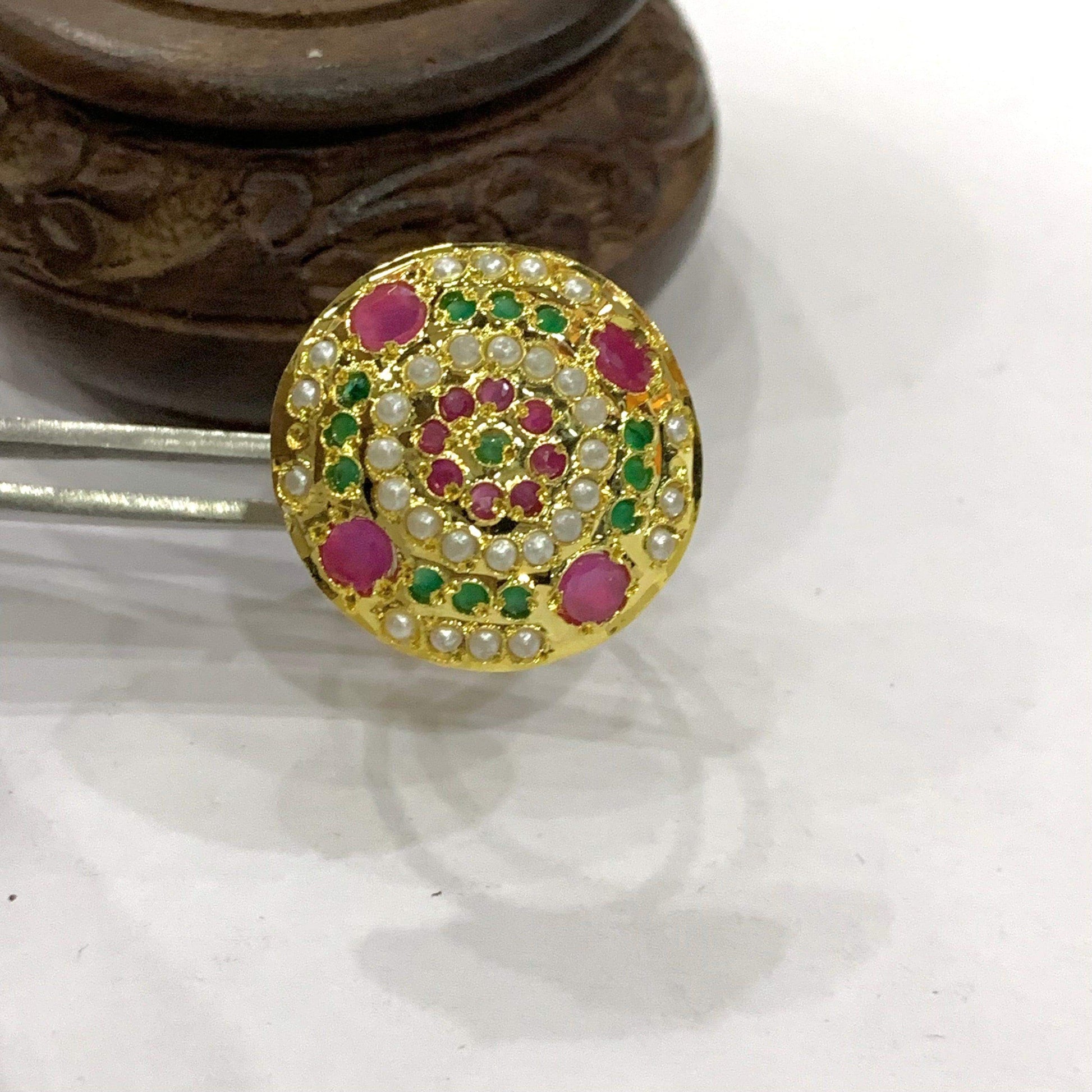 Jadau Ring 56266 - Vijay & Sons