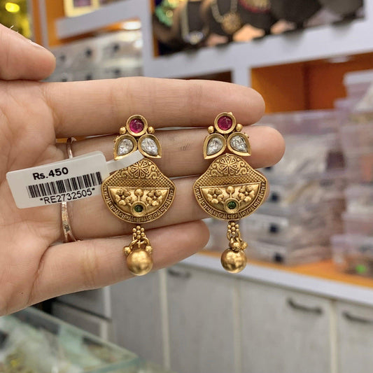 Antique earrings 235666 - Vijay & Sons