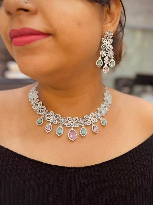 Diamond necklace set 6565