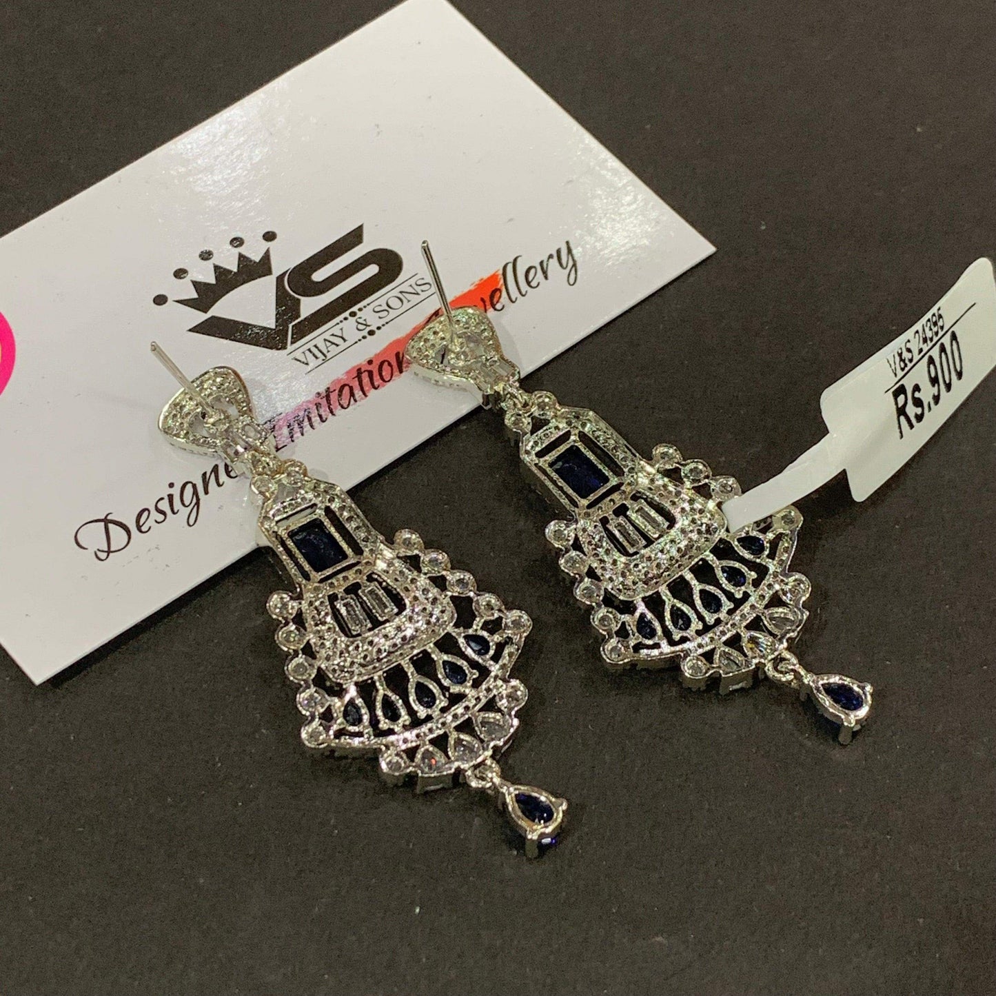 Zircon Earrings 6422 - Vijay & Sons