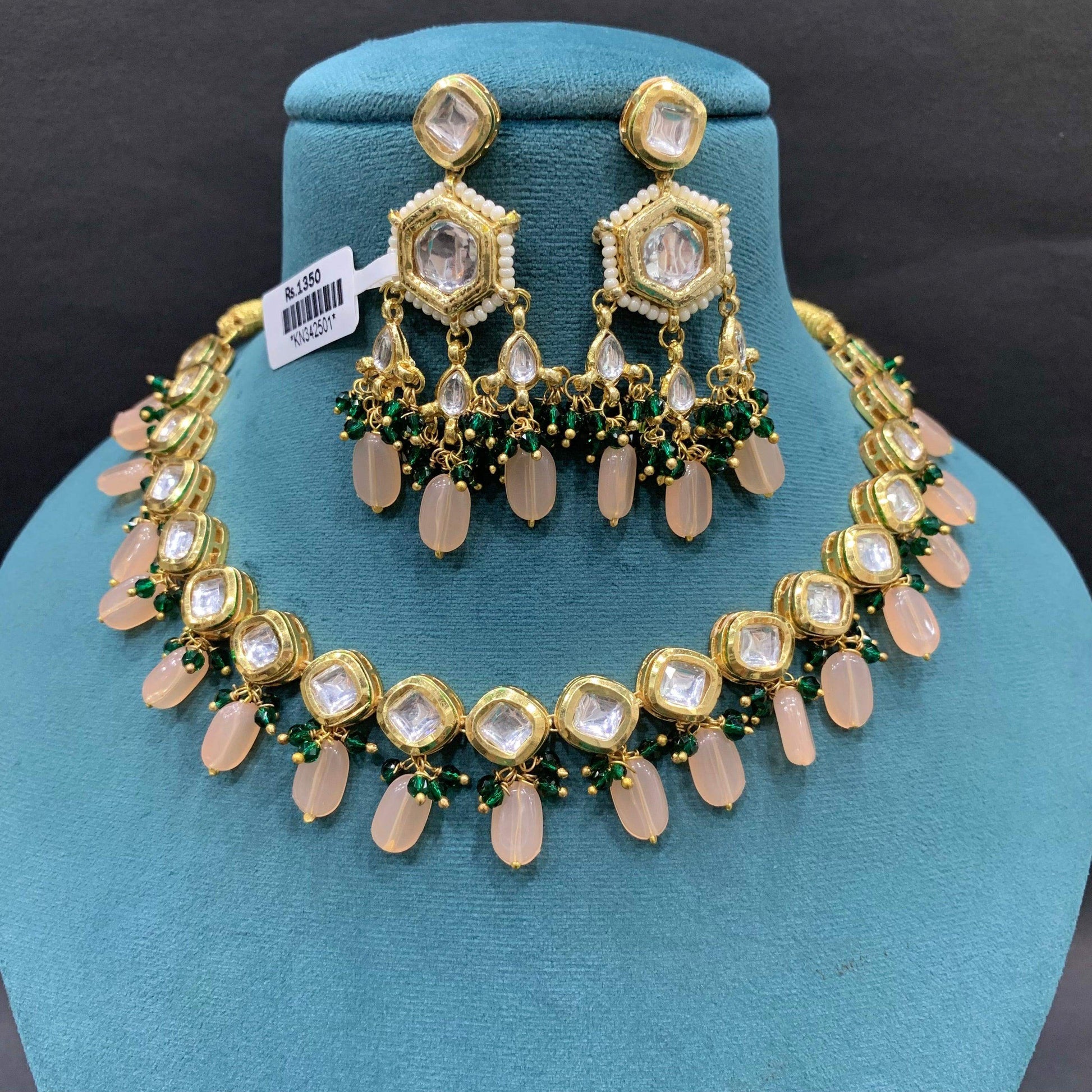 kundan neckline 577666 - Vijay & Sons