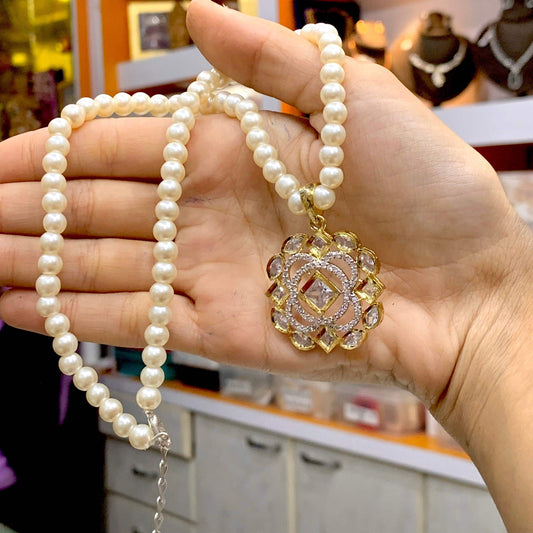 Zircon Pendant Sets 522443 - Vijay & Sons