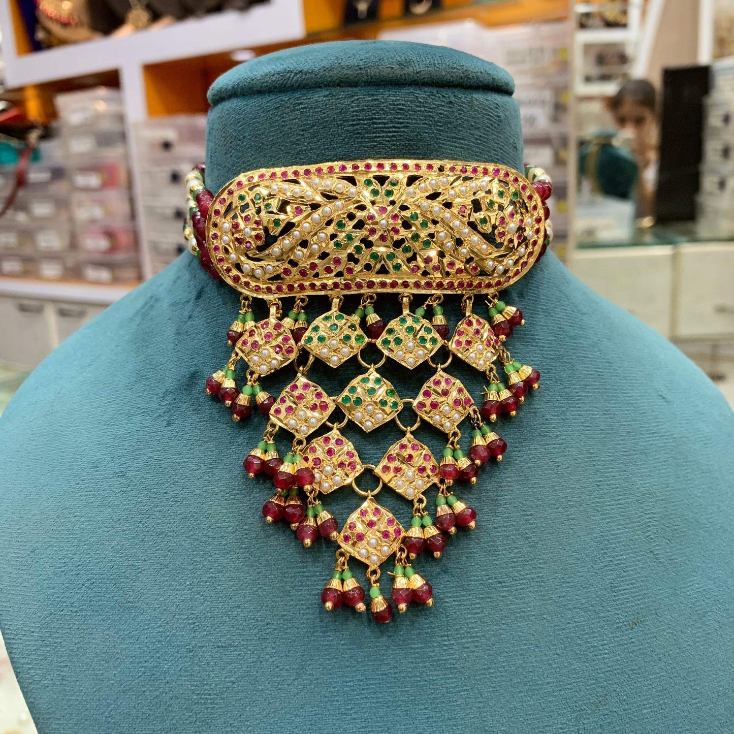 Jadau Necklace sets 456433 - Vijay & Sons