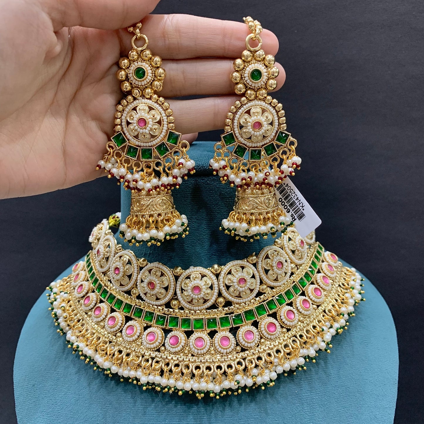 Kundan Necklace Set 46643
