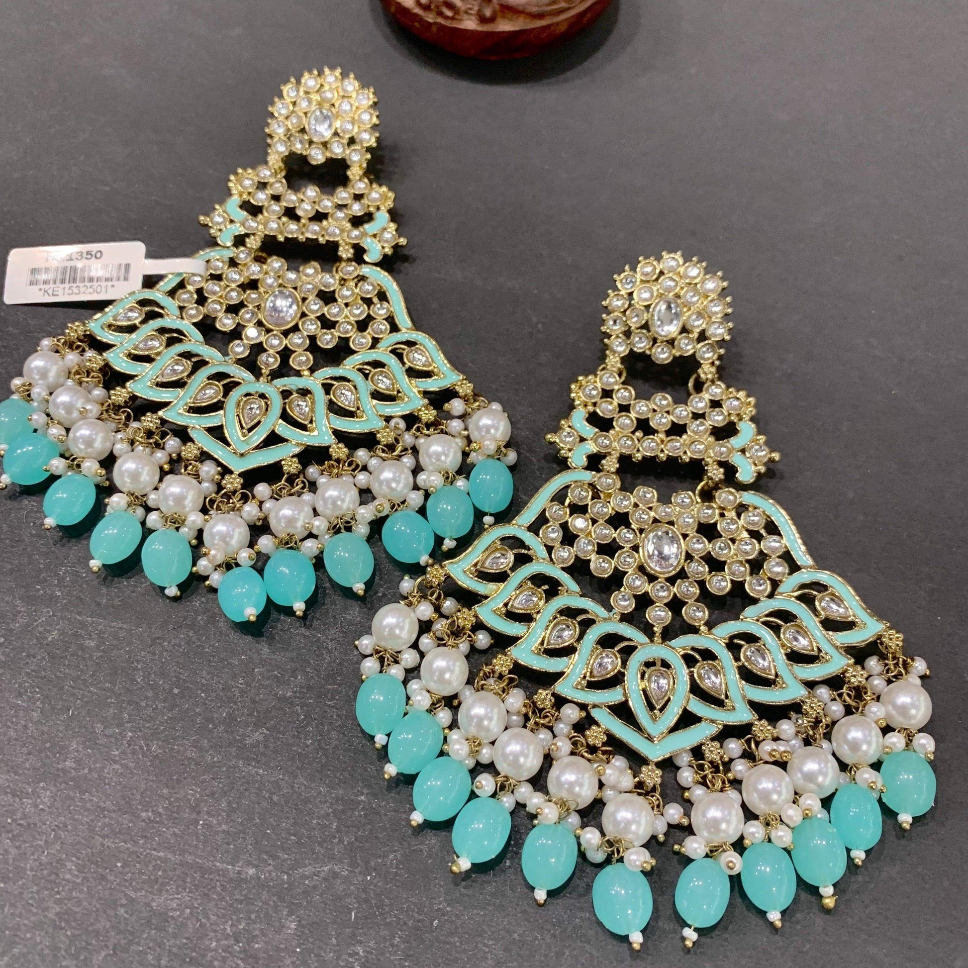 Kundan Earrings 6678 - Vijay & Sons
