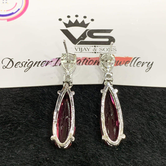 American Diamond Earrings 355688 - Vijay & Sons