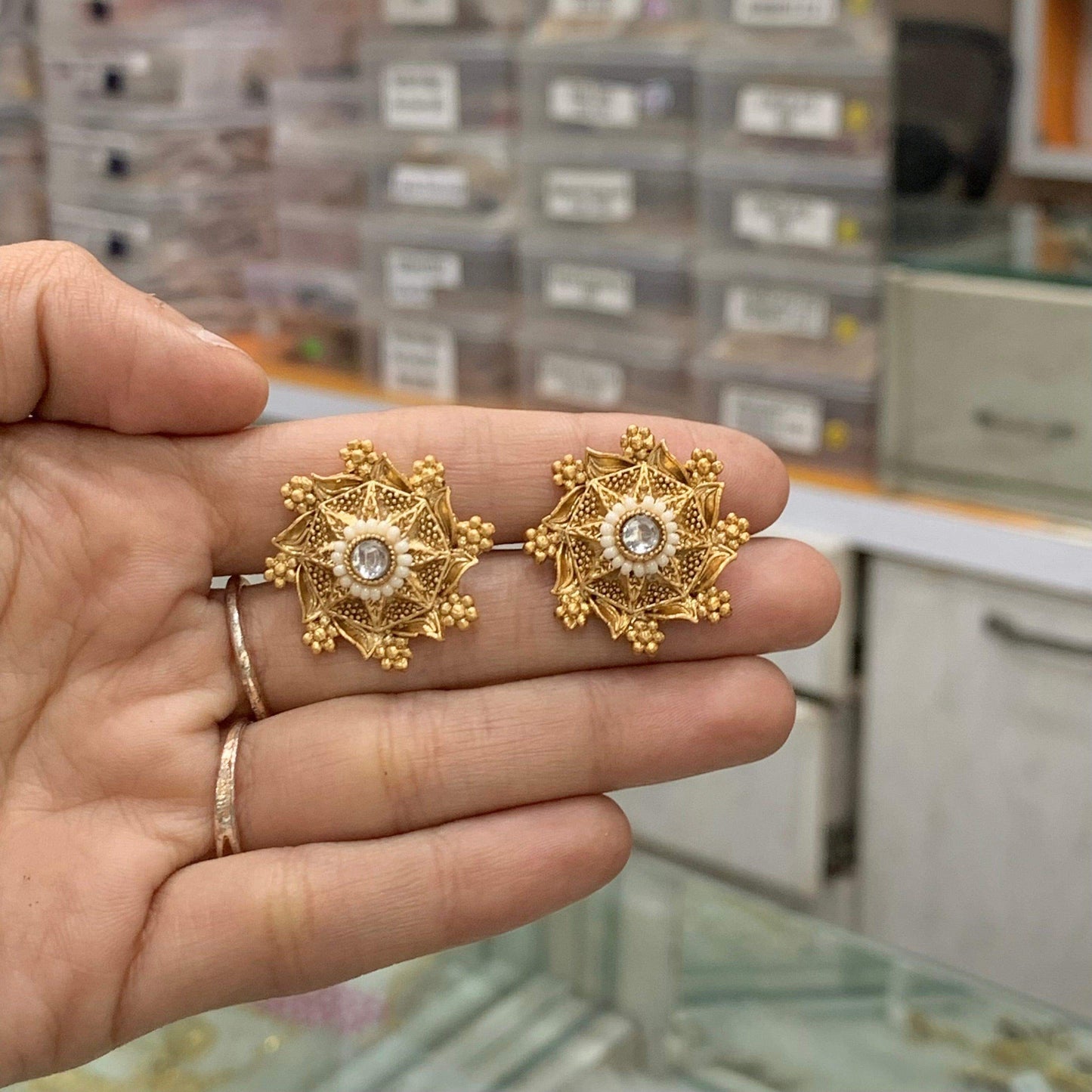 Antique Earrings 577655 - Vijay & Sons