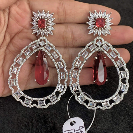 American Diamond Earrings 34533 - Vijay & Sons