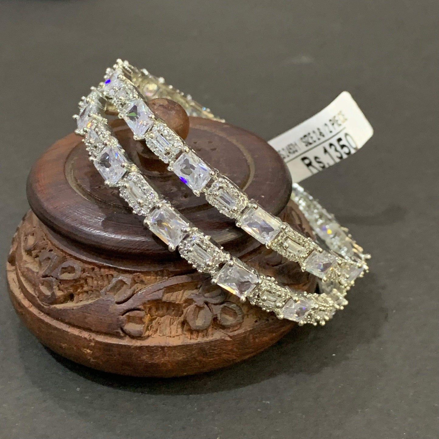 American Diamond Bangles 57766 - Vijay & Sons