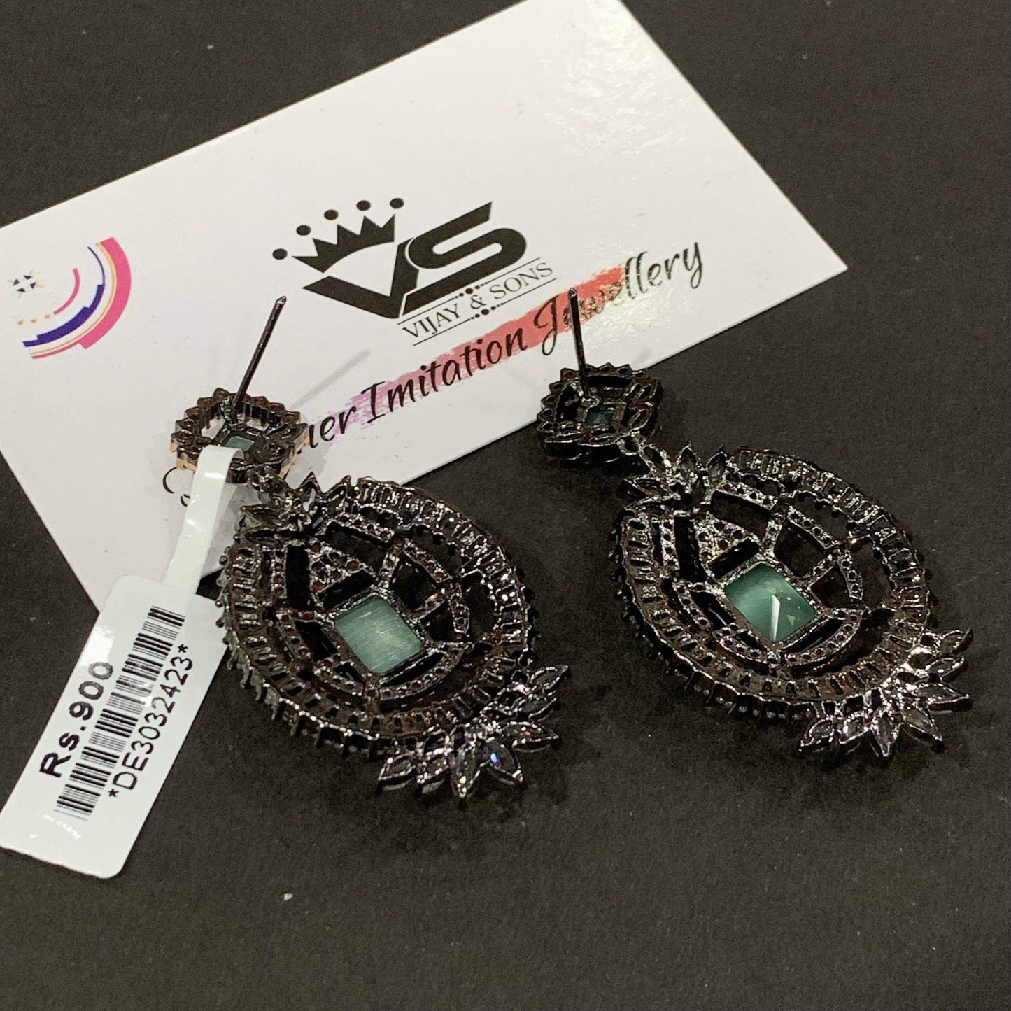 American Diamond Earrings 34577 - Vijay & Sons