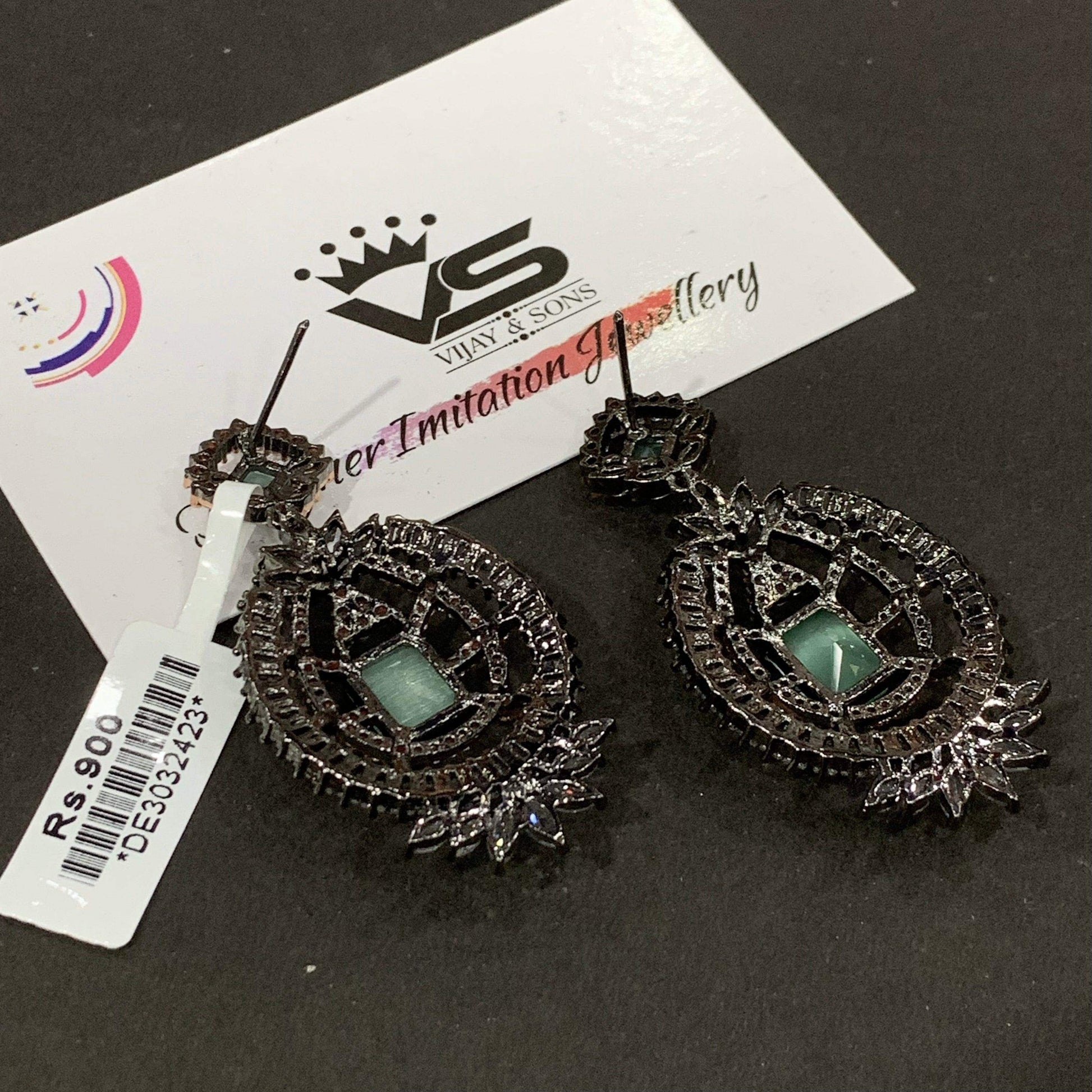 American Diamond Earrings 34577 - Vijay & Sons