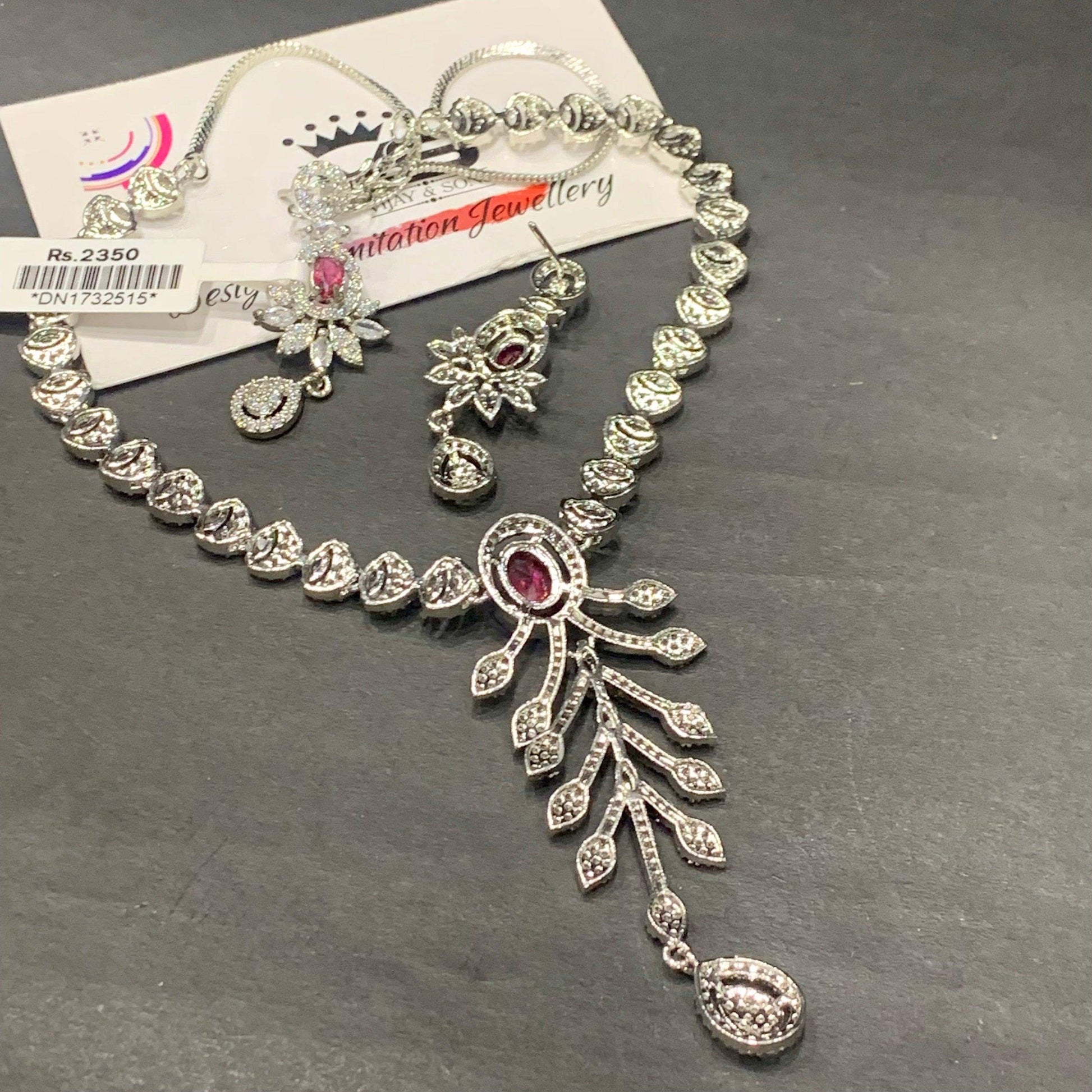 Zircon Necklace sets 686478 - Vijay & Sons