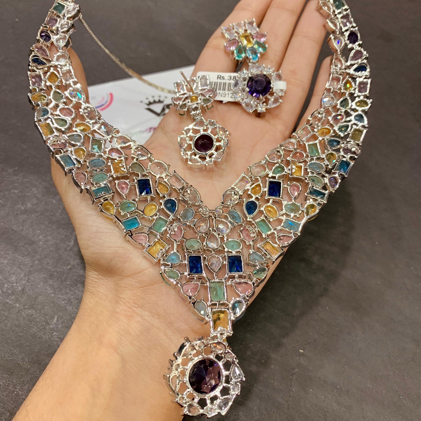 Zircon Necklace Set 367544