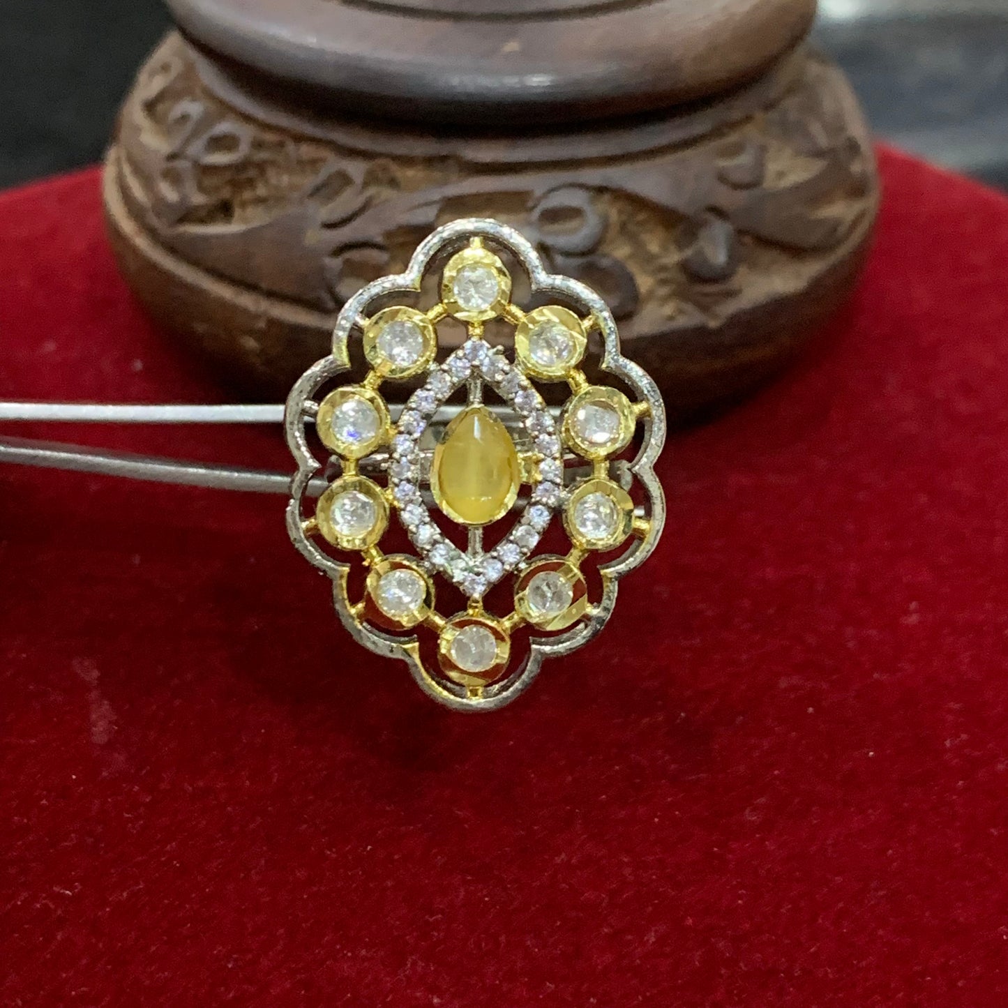 American Diamond Ring 00987 - Vijay & Sons
